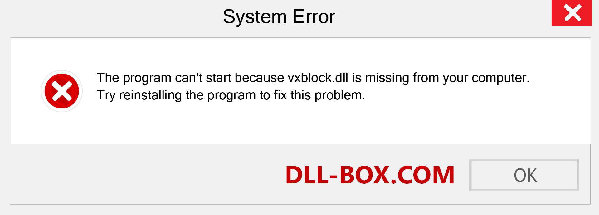  vxblock.dll file is missing?. Download for Windows 7, 8, 10 - Fix  vxblock dll Missing Error on Windows, photos, images